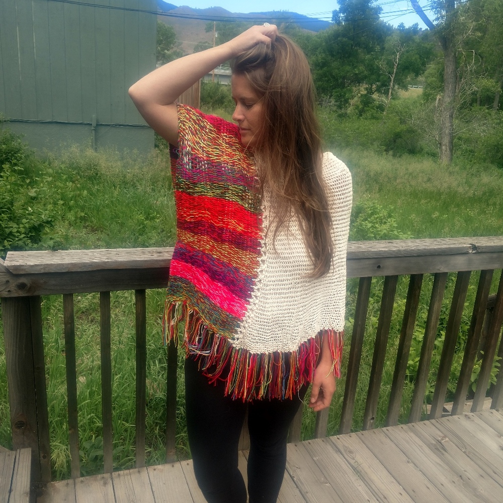Hand woven shawl from Columbia